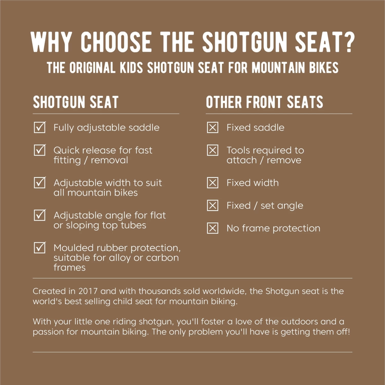 Shotgun Front Mounted Mountain Bike Child Seat 3 Shotgun Front Mounted Mountain Bike Child Seat - Image 3